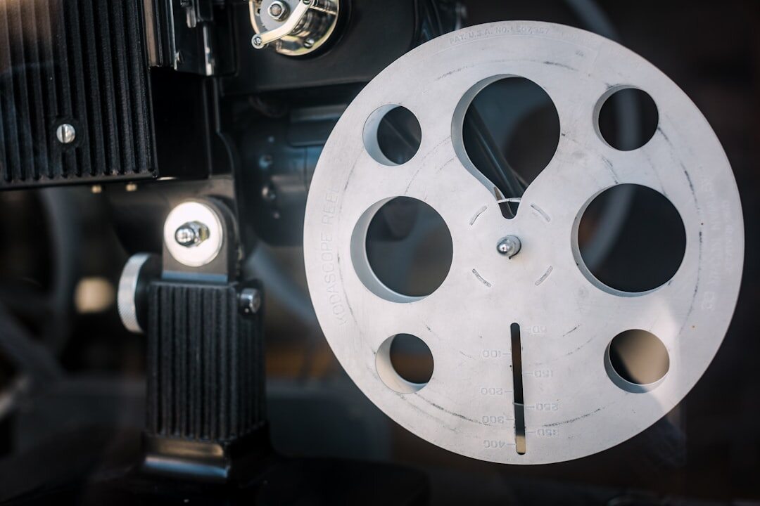 close up of film reel