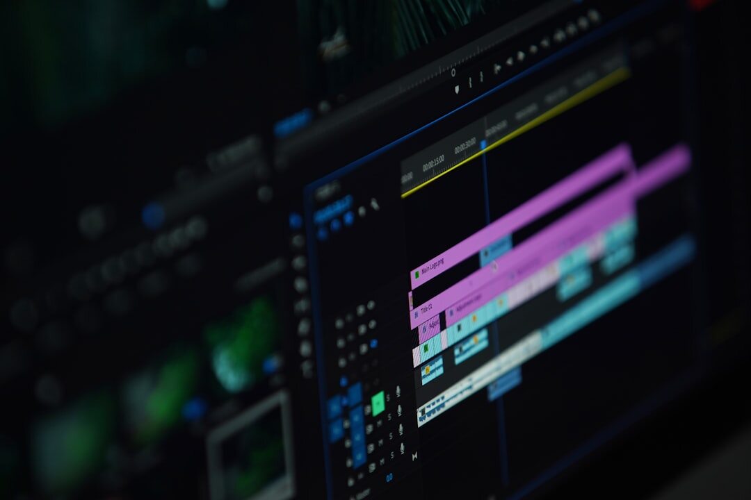 professional video editor color correcting