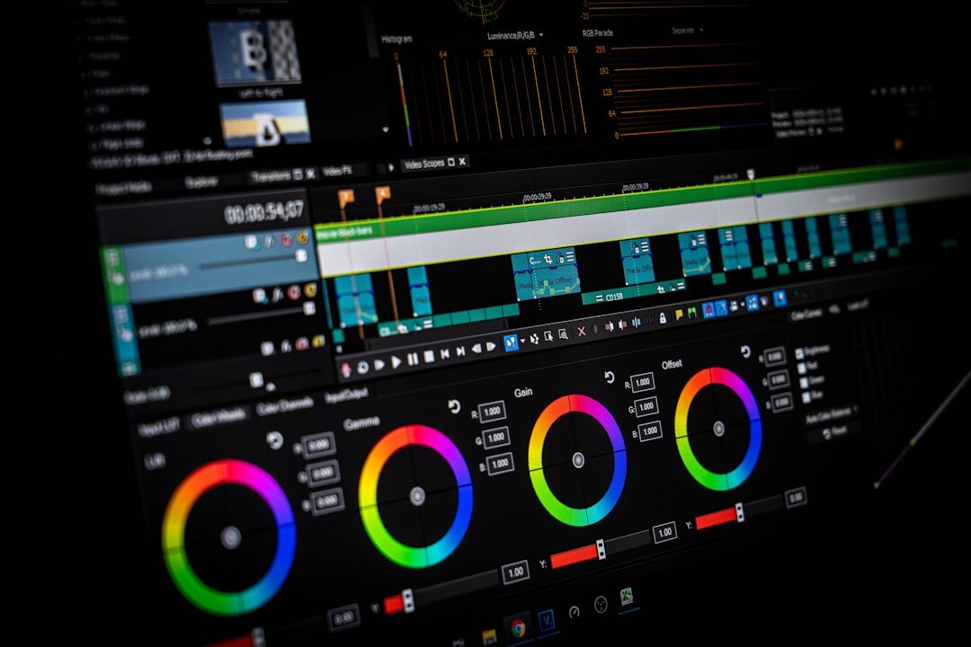 color grading in video post production